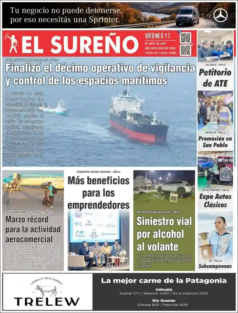 Estudios Max | JAM WEB - Tapa del diario El Sureño